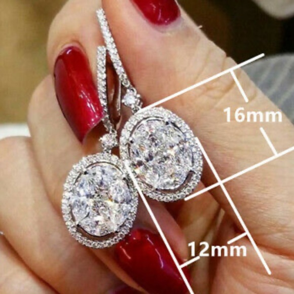 New 925 Sterling Silver Earrings - Picture 4 of 6